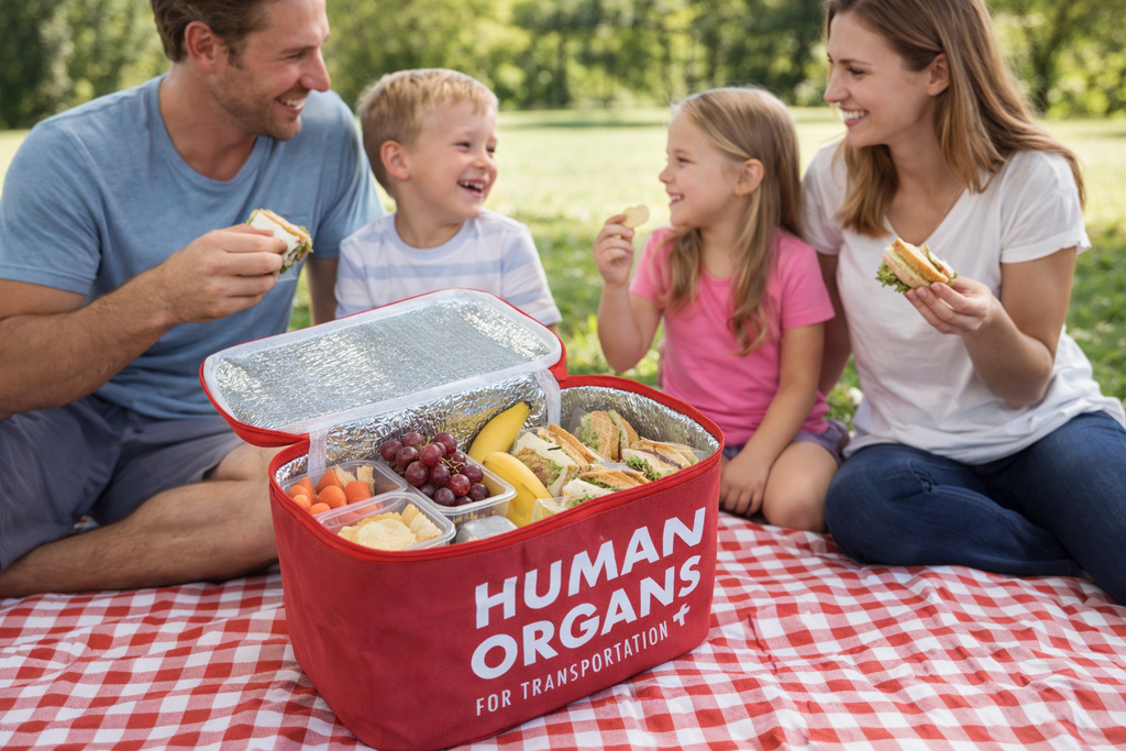 Human Organs Lunch Bag