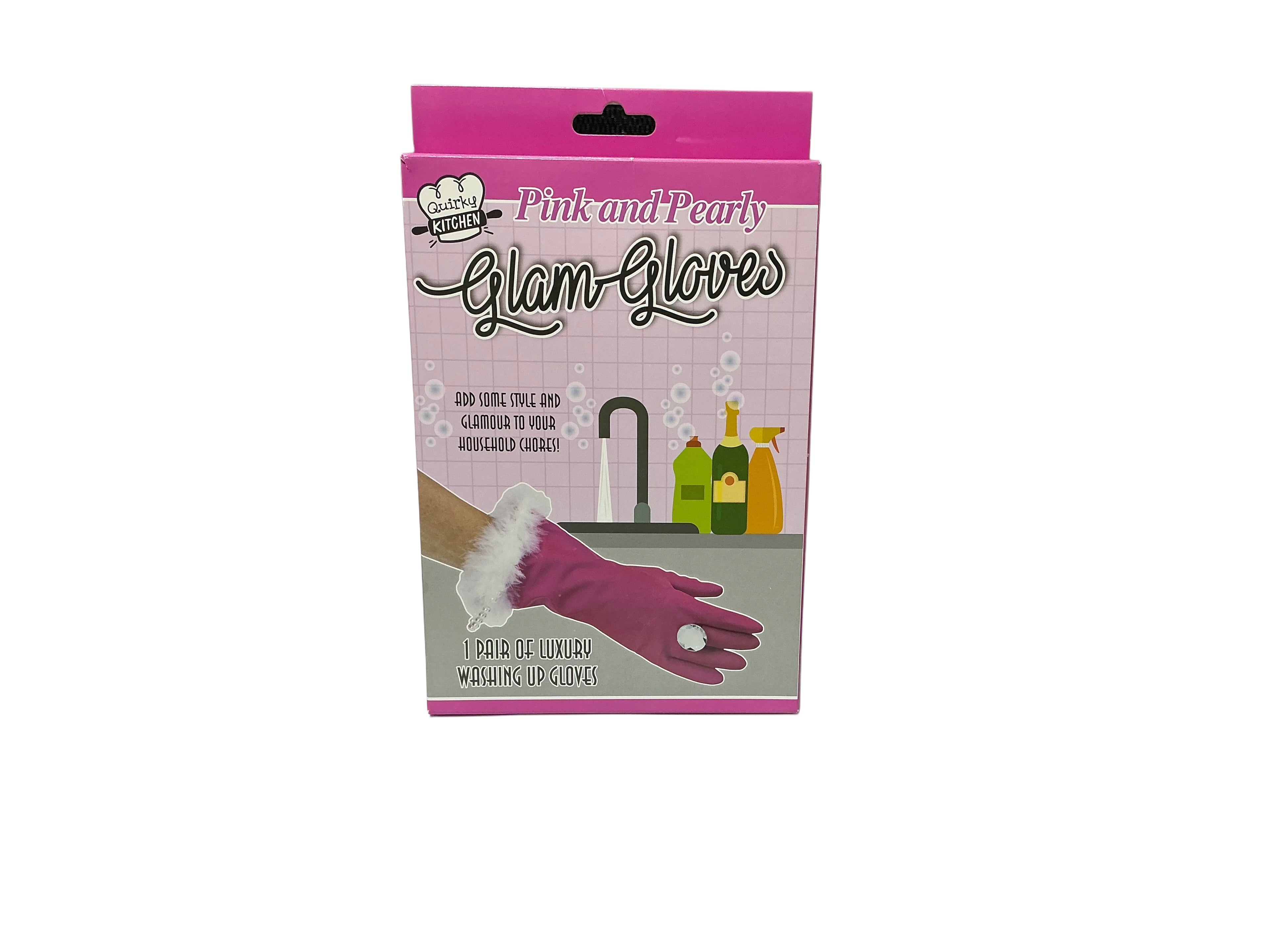 Pink and Pearly Washing up Gloves